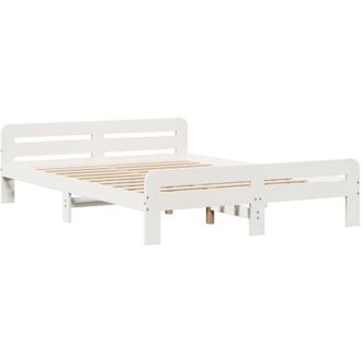 vidaXL Vidaxl - Letto senza Materasso Bianco 140x200 cm Legno Massello di Pino