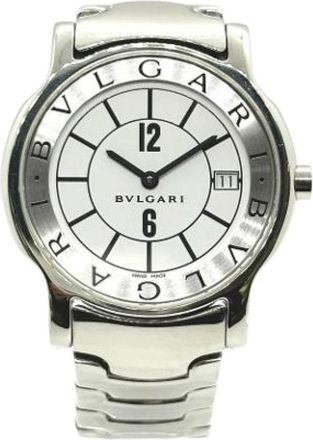Bulgari Pre-owned Solotempo St 35S Polshorloge - unisex - Vintage Horloges - Wit - ONE Size - Vintage