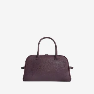 Jacquemus Womens Shoulder Bag Le Piccolo Turismo Bordeaux Leather