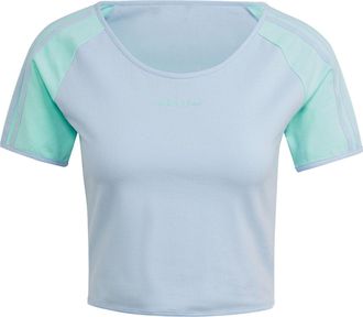 adidas (WMNS) adidas originals Island Club Short T-Shirt Blue Dawn Easy Green IT8154