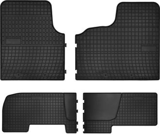 OEM Tappetini In Gomma Per Auto Per: Renault Trafic Iii Furgone 2 File (2014-) - Neri, Su Misura