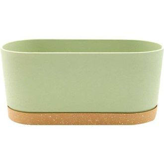 OEM Maceta Rectangular De Pl&aacute;stico, Jardinera Para Verduras, Balc&oacute;n, Sencilla, Para Dormitorio, Balc&oacute;n, Sala De Estar (verde, A) 40 X 17,8 Cm -crezuo