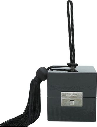 Saint Laurent Black Patent Leather Box Bag