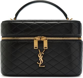 Saint Laurent Gaby Large Quilted Leather top Handle bag - Black - One Size