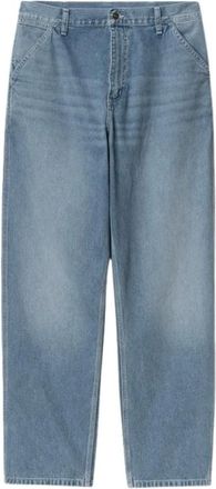 Carhartt Work in Progress Jeans, Heren, Blauw, W34, Katoen, Vintage Blue Stone Wash Jeans