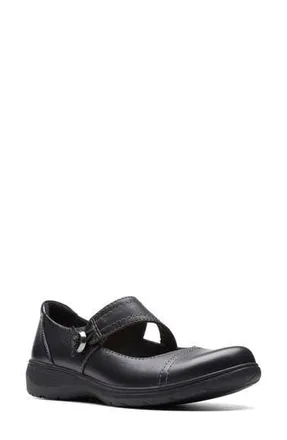 Clarks Carleigh Jane Shoe in Black Leather at Nordstrom Rack, Size 5.5