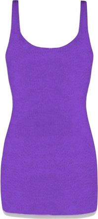 MC2 Saint Barth Korte Crinkle Jurk voor Vrouwen - Dames - Korte kleedjes - Paars - S/M - Kleedjes