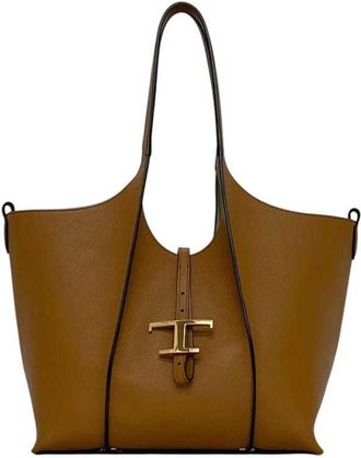 Tod's Brown Leather Tote Bag (Pre-Owned)