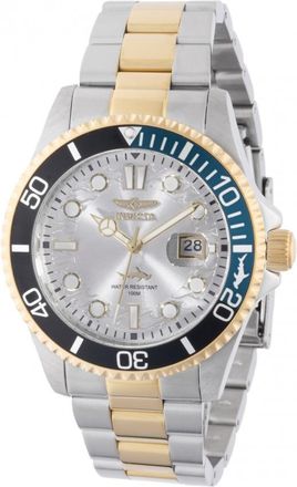 Invicta Pro Diver LATAM Exclusive Quartz Silver Dial Mens Watch 44709