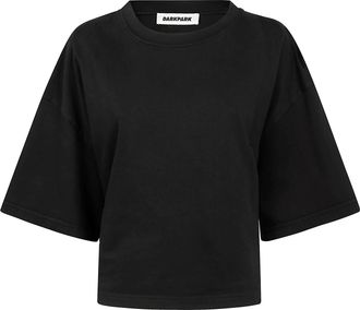 Darkpark Doyle Cropped Draped Short Sleeve Tee