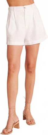 Bella Dahl Pleat Front Trouser Short In White