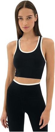 SPLITS59 Amber Airweight Bralette Womens Lingerie Black/White : LG, Spandex/Nylon