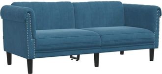 vidaXL Vidaxl - Sofá de 2 plazas terciopelo azul