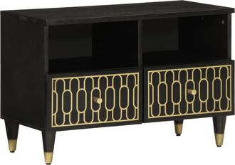 vidaXL Mueble De Tv Madera Maciza De Mango 70x33x46 Cm Vidaxl