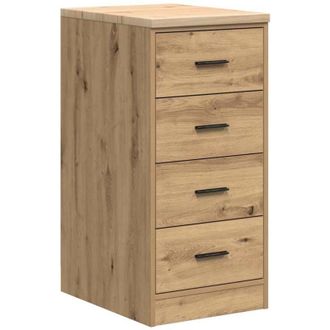 vidaXL Vidaxl - Garage Storage Cabinet Artisan Oak 40x51x85 cm Solid Wood Pine
