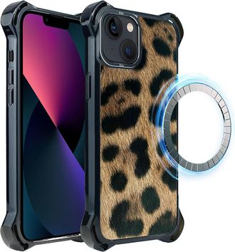 OEM Funda Ibizu Dropguard Ultra Para Iphone 13 Con Magsafe, Dise&ntilde;o Call Of The Wild, Estampado De Leopardo