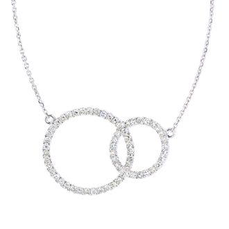 Diamant L'éternel 9ct witgouden kettingen met 0,33ct diamant