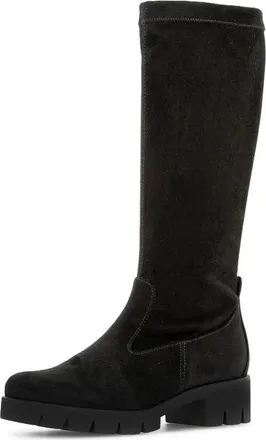 Gabor Vera Leather Knee High Boot in Black at Nordstrom, Size 3.5