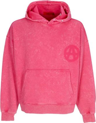 Acupuncture Felpa con cappuccio Studded Anarchy - - Sweatshirts & Hoodies - Uomo - Rosa - L