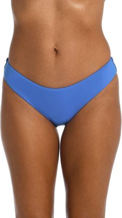 La Blanca Island Goddess Ruched Bikini Bottoms in Chambray at Nordstrom Rack, Size 10