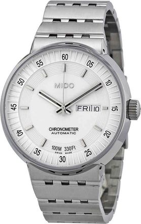 Mido All Dial Chronometer Automatic White Dial Stainless Steel Mens Watch M83404B111