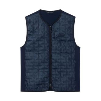Emporio Armani Vests, male, Blue, Size: 2XL Gilet Golf Pro
