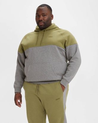 Levi's Varsity Hoodie Men Green Gray Relaxed Fit Long Sleeve Pullover JDM1931