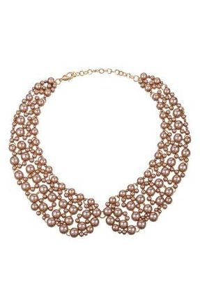 Eye Candy Los Angeles Diana Iridescent Collar Necklace in Taupe at Nordstrom Rack