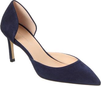 Stuart Weitzman Mara 75 Dorsay Suede Pump