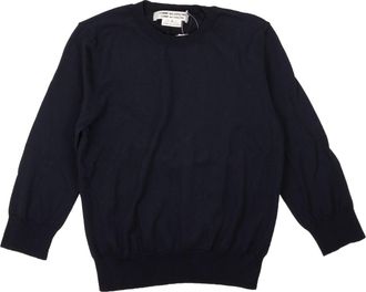 Comme Des Gar&ccedil;ons Navy Blue Crewneck Pullover Sweater