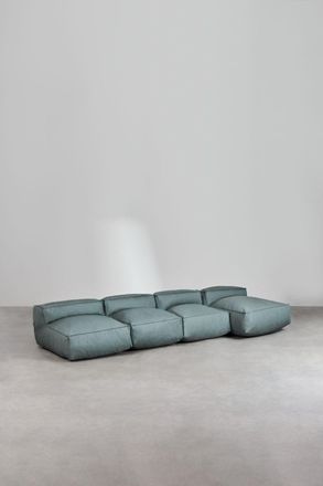 Sklum Sklum - Sof&aacute; Modular Chaise Longue De 4 Piezas Para Jard&iacute;n Dojans