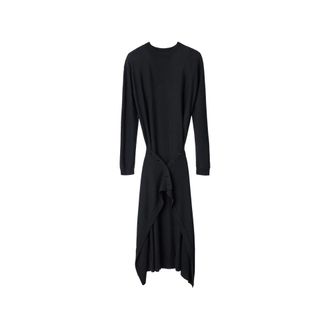 Christophe Lemaire Buttoned Dress In Merino Wool Blend