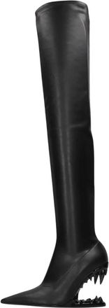 GCDS Gcds, Schoenen, Dames, Zwart, 40 EU, Leer, Morso Dijkhoge Laarzen