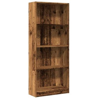 vidaXL Estantería madera de ingeniería color envejecido 60x24x143 cm vidaXL