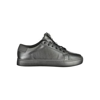 Calvin Klein Schoenen, Heren, Zwart, 44 EU, Leer, Polyethyleen Sneaker