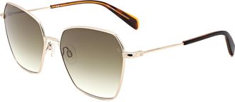 Rag & Bone Rag & Bone Womens 58 mm Gold Sunglasses