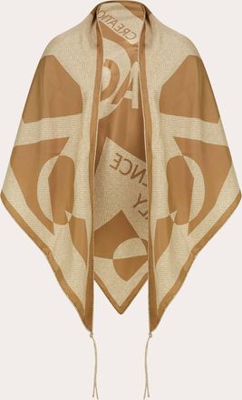 Ferragamo Women Venna print silk scarf Beige