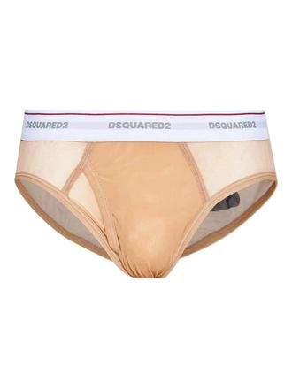Dsquared2 x Vaquera Slip con banda logata - Toni neutri