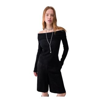 Liu Jo Dames, Truien, Zwart, Maat: L Viscose