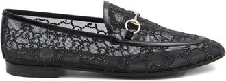 Gucci New Jordaan Gg Crystal Loafers