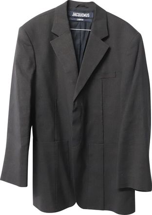 Jacquemus La Veste DHomme Blazer in Black Hemp