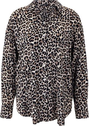 Zero Dames, Blouses & Shirts, Bruin, Maat: 2XL