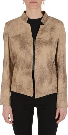 19V69 19V69 Womens Jacket Beige MELIA Fabric - Size Medium