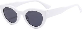 Generic Mens Outdoor Vacation Sunglasses Driver Women Driving Sports Sun Glasses(White)