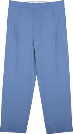 Be Able Straight-Leg Azure Trousers with Tailored Silhouette and Pleats