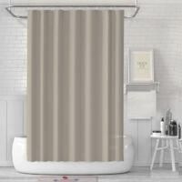 OEM Cortina De Ducha Antimoho, Tejido Impermeable, Lavable, Con Ganchos (180 X 180 Cm), Color Topo, Poli&eacute;ster - Crezuo
