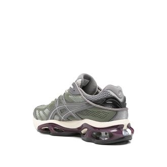 Asics Cushioned Panelled Sneakers - Green