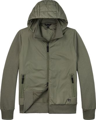 Wahts Mens Sweat Jackets, Sweat Jackets Steel Green / XXL