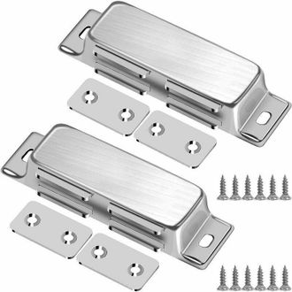 OEM Cierres Magn&eacute;ticos, Imanes De Acero Inoxidable De 2 Piezas Para Puertas De Armarios Con Tornillos, Potente Im&aacute;n Para Muebles Para Cierres Deslizantes 