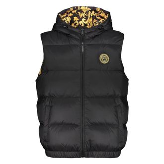 Versace Waistcoats, male, Black, M, Reversible Sleeveless Gilet